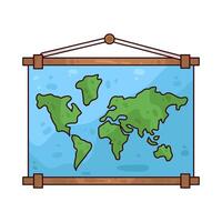 illustration of map board vector