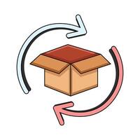 illustration of Return Package vector