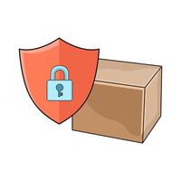 illustration of Secure Delivery vector