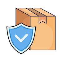 illustration of Secure Package vector