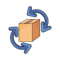 illustration of Package Return vector