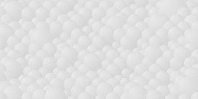 Abstract white spheres background with soft shadows. Abstract background featuring numerous white spheres with soft shadows, creating a modern, minimalist, and clean 3D effect. Modern design. vector