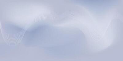 Abstract wavy lines on soft gradient background. Minimalist abstract background featuring smooth wavy lines over soft gradient surface, creating futuristic, elegant, modern design. Neutral backdrop vector