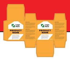 Pure, Simple and Effective Packaging Box template design vector