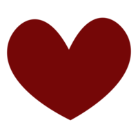 simple and solid red heart icon, perfect for projects related to love and support png
