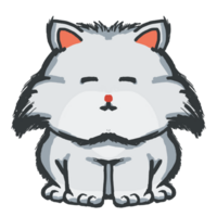 Cute and adorable cartoon cat illustrations, perfect for adding a touch of playfulness to your projects png