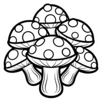 Psychedelic Mushroom and Floral Elements Set vector