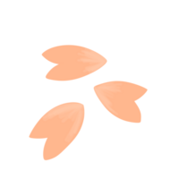 Playful Hand-Drawn Pink Petals Illustration png