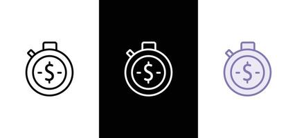 Time is money icon. time is Change. vector