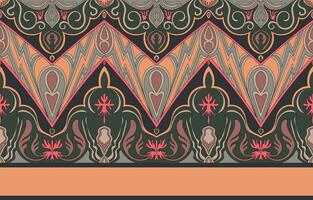 Intricate pattern, flowing design, folk, tribal Fabric and surface design elements vector