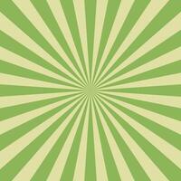 abstract grenn sunburst background design template vector