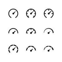 Speedometer icon set. Speed icon. Meter icon. vector