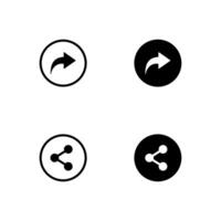 Share icon set. Link icon. Forward. Share icon. vector