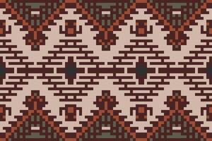 Shawl Abstract Seamless Geometric Patternfolk Embroidery, Aztec Geometric Ornament Print. Design for Carpet, Wallpaper, Clothing, Wrapping, Fabric vector