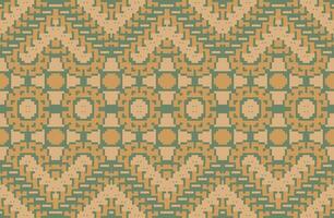 Sarong Geometrical Patternfolk Embroidery, Aztec Geometric Ornament Print. Design for Carpet, Wallpaper, Clothing, Wrapping, Fabric vector