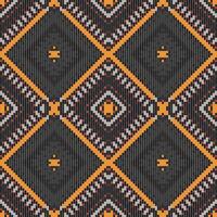 Fabric Design Geometric Pattern Designfolk Embroidery, Aztec Geometric Ornament Print. Design for Carpet, Wallpaper, Clothing, Wrapping, Fabric vector