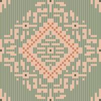 Repeating Pattern Arabic Paper Patternfolk Embroidery, Aztec Geometric Ornament Print. Design for Carpet, Wallpaper, Clothing, Wrapping, Fabric vector