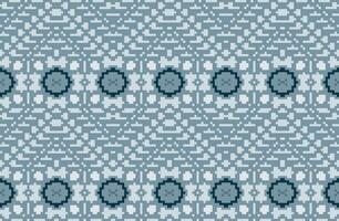 Pixel Art Modern Abstract Geometric Patternfolk Embroidery, Aztec Geometric Ornament Print. Design for Carpet, Wallpaper, Clothing, Wrapping, Fabric vector