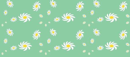 Vintage Daisy Pattern Images. Modern Seamless Pattern With Daisy Flower on Color Backgrounds . Cute Floral Print. vector