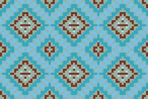 Stitch Abstract Colorful Geometric Pattern Backgroundfolk Embroidery, Aztec Geometric Ornament Print. Design for Carpet, Wallpaper, Clothing, Wrapping, Fabric vector