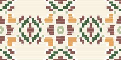 Repeating Pattern Islamic Art Geometric Patternfolk Embroidery, Aztec Geometric Ornament Print. Design for Carpet, Wallpaper, Clothing, Wrapping, Fabric vector