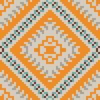 Navajo Geometric Pattern Designfolk Embroidery, Aztec Geometric Ornament Print. Design for Carpet, Wallpaper, Clothing, Wrapping, Fabric vector