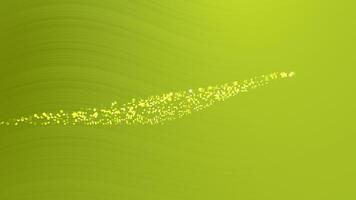 a green background with a small leaf floating in the air video