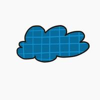 cloud icon design with line vector