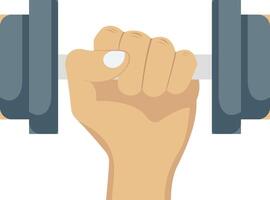 Dumb bell illustration with isolated background vector