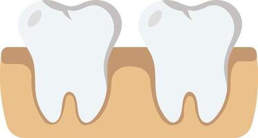 Dental illustration with isolated background vector