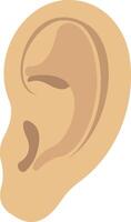 Ear illustration with isolated background vector