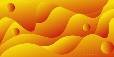 Abstract colorful orange wave and circle pattern background. Modern concept background design. Eps10 vector