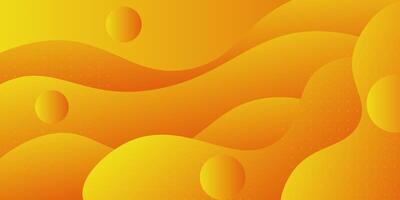 Abstract orange wave dynamic background with colorful bright gradient. Simple background design with abstract geometric pattern for banner, flyer, presentation and business card. eps10 vector