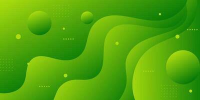 Abstract colorful bright green background with liquid wave pattern. Trendy background concept. Eps10 vector