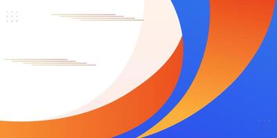 Abstract 3D fluid wave background with trendy blue and orange design. Creative design for flyer. Eps10 vector