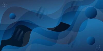 Simple dark blue background with wavy blue gradient pattern. Modern design. Suitable for background, wallpaper, home screen, theme. eps10 vector
