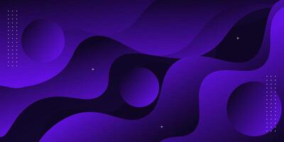 Abstract dark purple wave fluid 3D pattern background. Trendy geometric shape design. vector