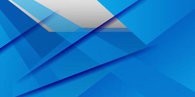 Abstract 3D background with blue color design. Realistic overlapping triangles with shadow pattern. Eps10 vector