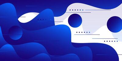 Abstract 3D wave paper cut design background with blue and white color combination. Modern wave banner design. Eps10 vector