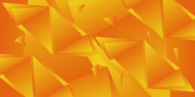 Abstract bright orange 3D background. Triangle turquoise color geometric design. Modern overlapping paper cut futuristic background illustration. Eps10 vector