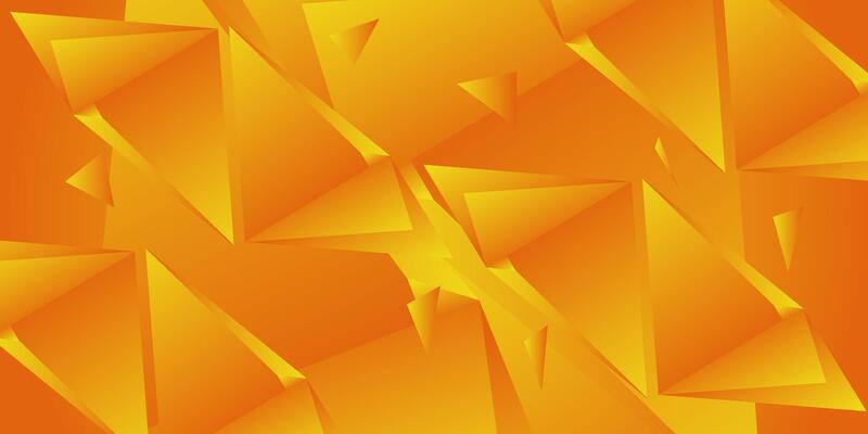 Abstract bright orange 3D background. Triangle turquoise color geometric design. Modern overlapping paper cut futuristic background illustration. Eps10