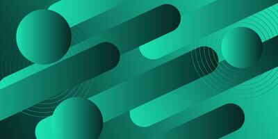 Abstract dynamic green color 3D background. Overlapping rectangle curved background. Eps10 vector