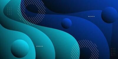 Abstract minimalist blue wave background. Modern concept background. Realistic waves with simple geometric patterns. vector