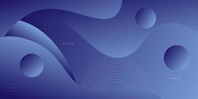 Dark blue geometric business banner design. Creative banner design with wave and line shape as template. Simple horizontal banner. Eps10 vector