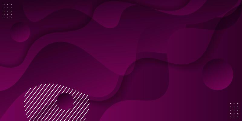 Abstract dark purple wave fluid 3D pattern background. Trendy geometric shape design
