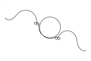 Single continuous line art drawing of speech bubble set square shaped chat cloud and thought dialogue design vector