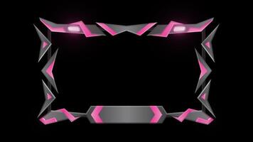 Stream Overlay twitch overlay GamePink Saber Overlay transparent background video