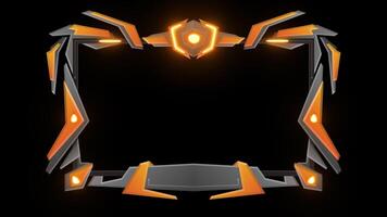 Stream Overlay twitch overlay GameYellow Robot Overlay transparent background video