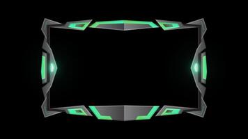 Stream Overlay twitch overlay GameGreen Saber Overlay transparent background video
