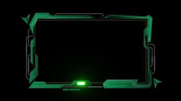 Dark Green Stream Overlay twitch overlay Game Overlay transparent background video